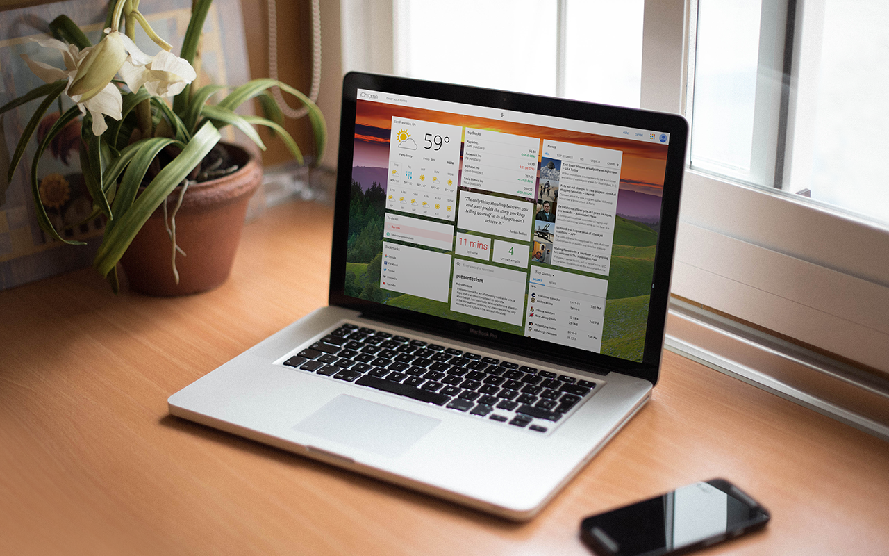 ProductivityTab — Custom Homepage Dashboard截图1