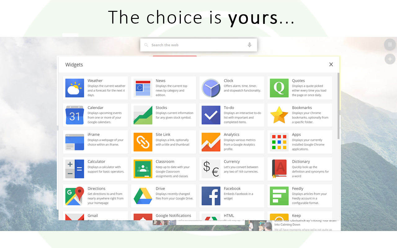 ProductivityTab — Custom Homepage Dashboard截图5
