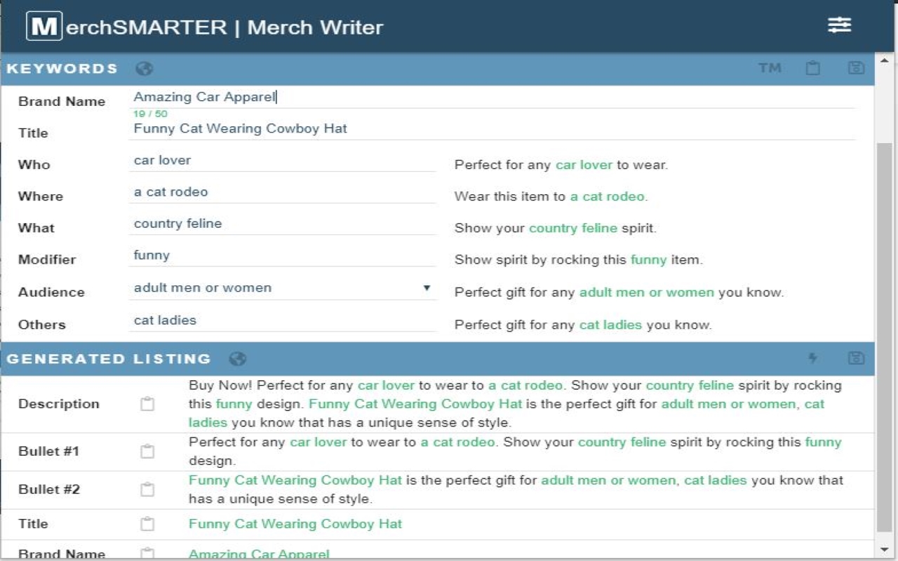Merch Writer for Merch by Amazon截图2