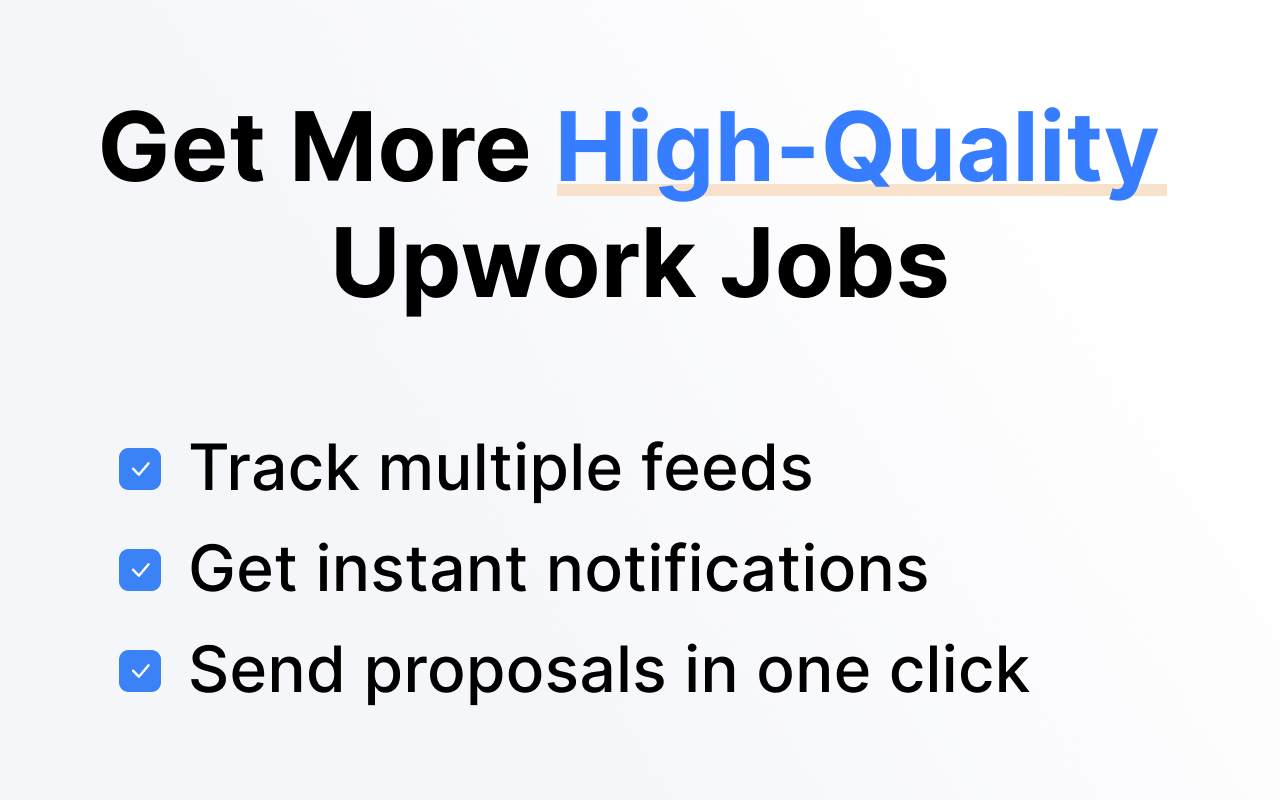 Upwork Copilot - AI Proposals, Filters, Instant Alerts, auto-bidding截图2