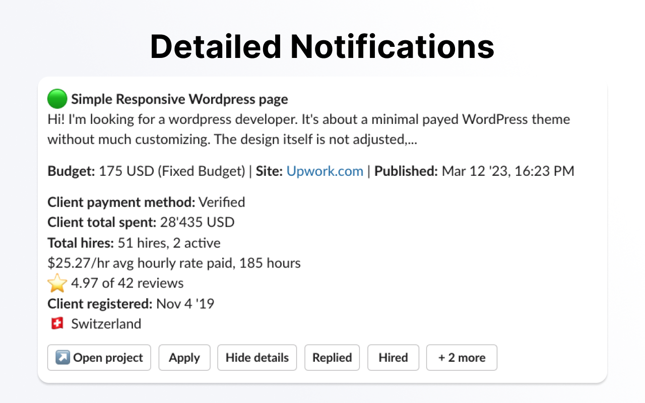 Upwork Copilot - AI Proposals, Filters, Instant Alerts, auto-bidding截图4