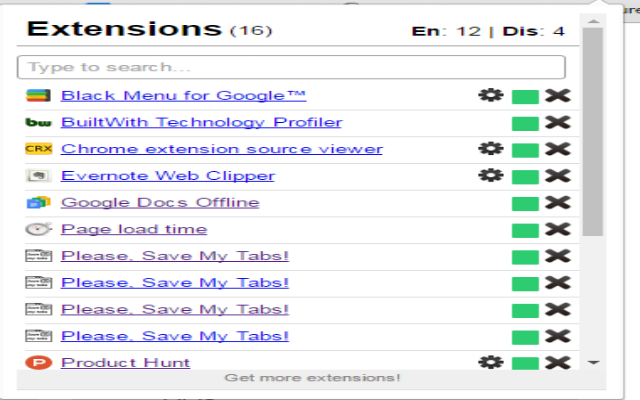 1-Click Extension Manager截图1