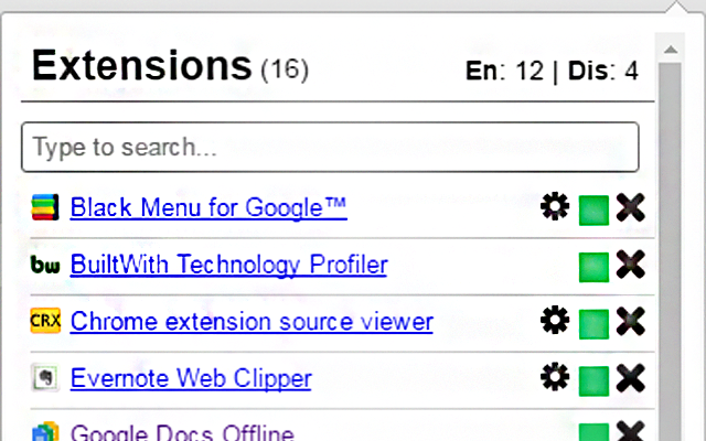 1-Click Extension Manager截图2