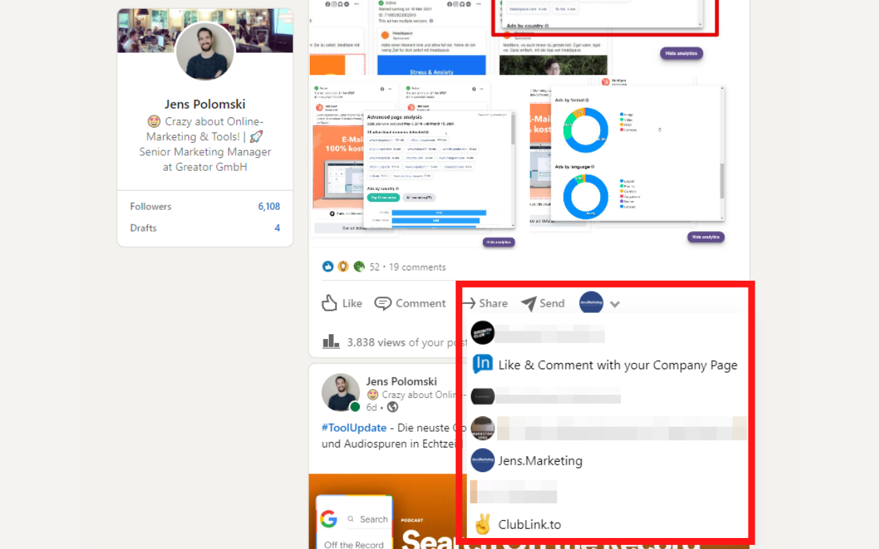 Link Company Page Interactor截图1