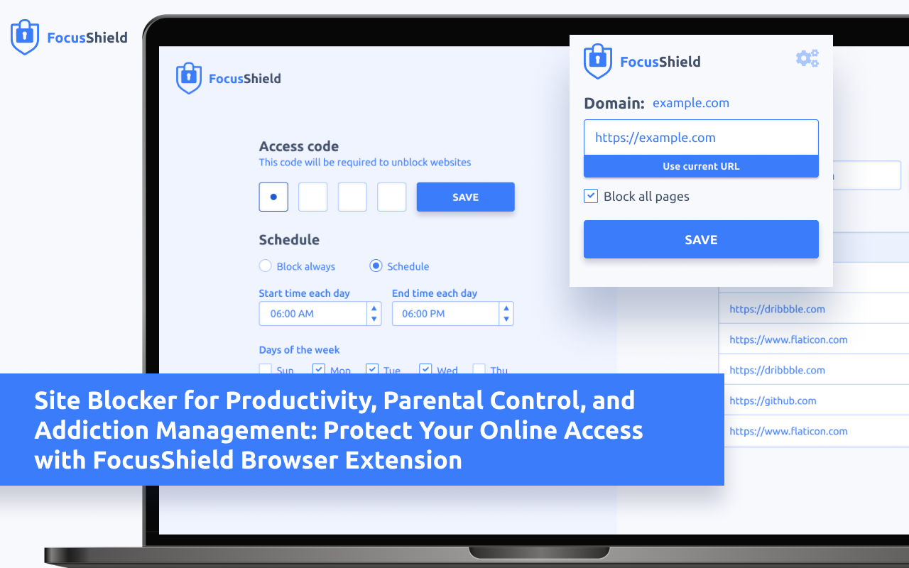 FocusShield Site Blocker截图1