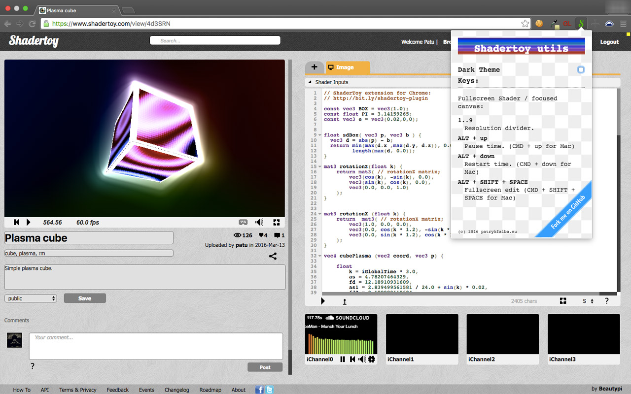 Shadertoy unofficial plugin.截图2