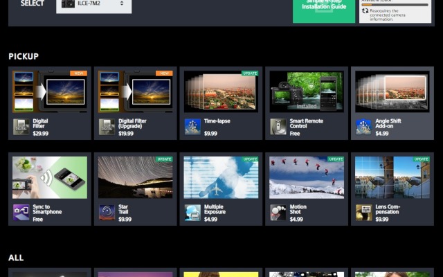 PlayMemories Camera Apps Downloader截图2