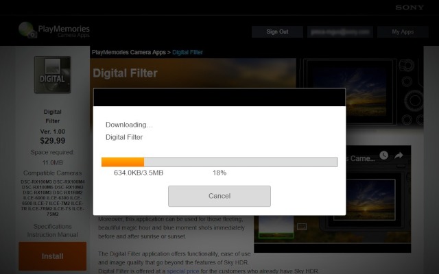 PlayMemories Camera Apps Downloader截图4