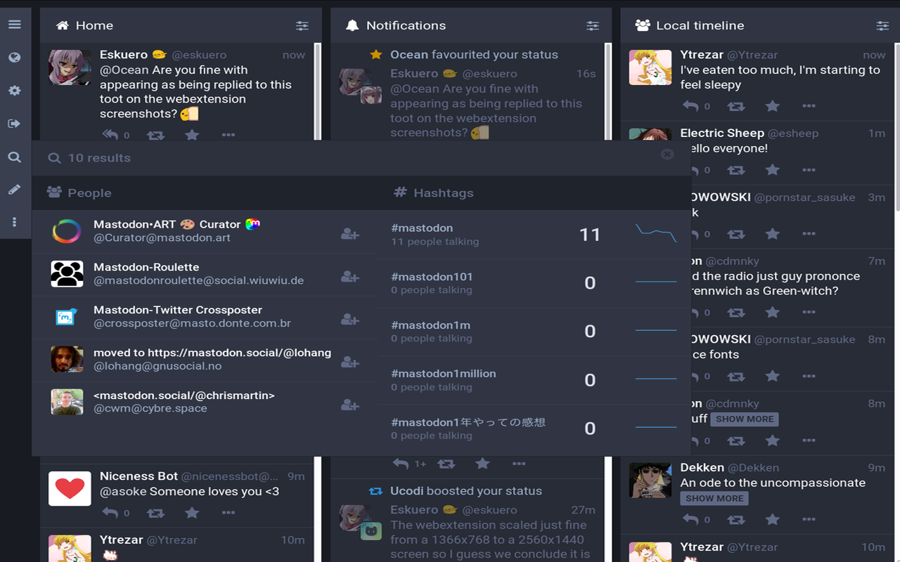 Collapsed Mastodon截图2