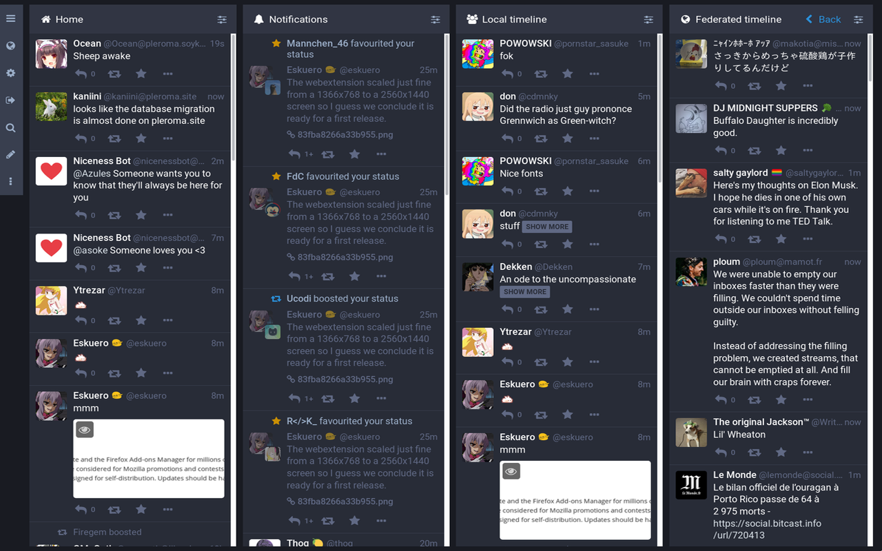 Collapsed Mastodon截图3