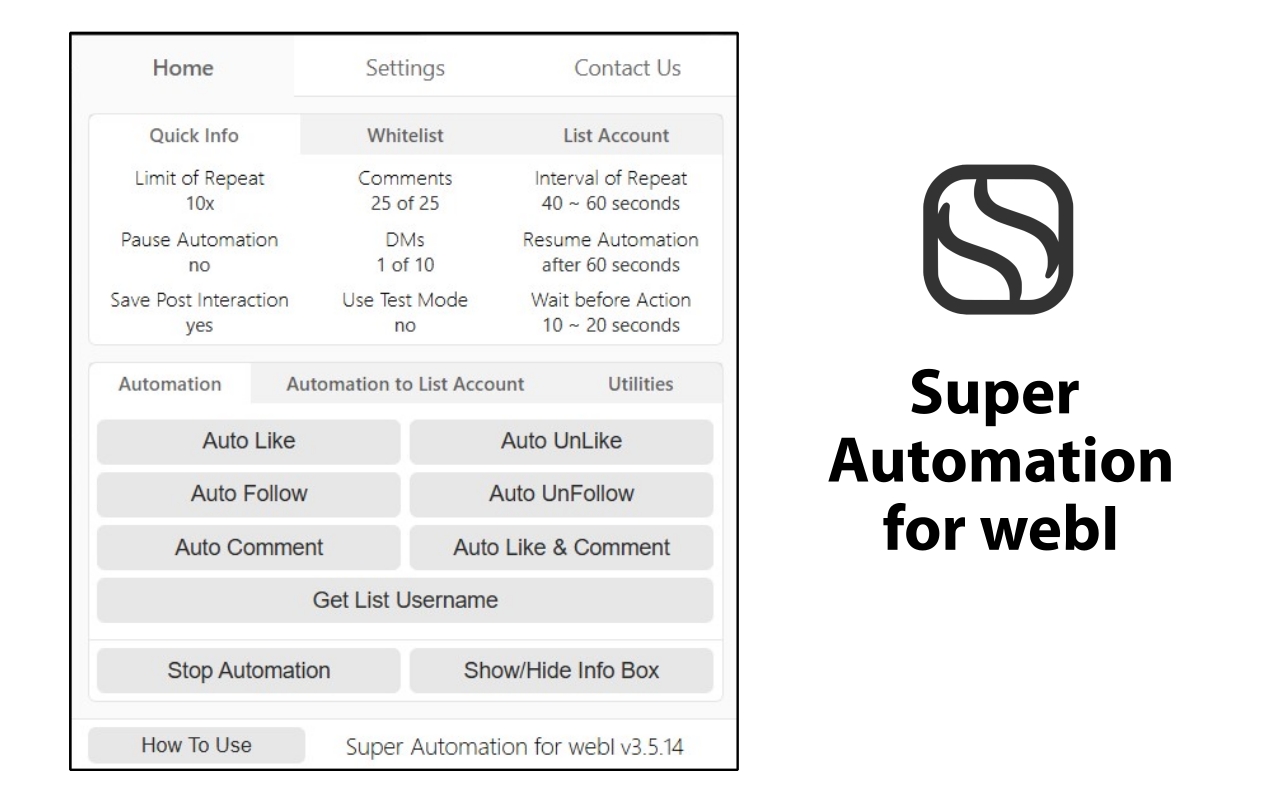 Super Automation for webI截图1