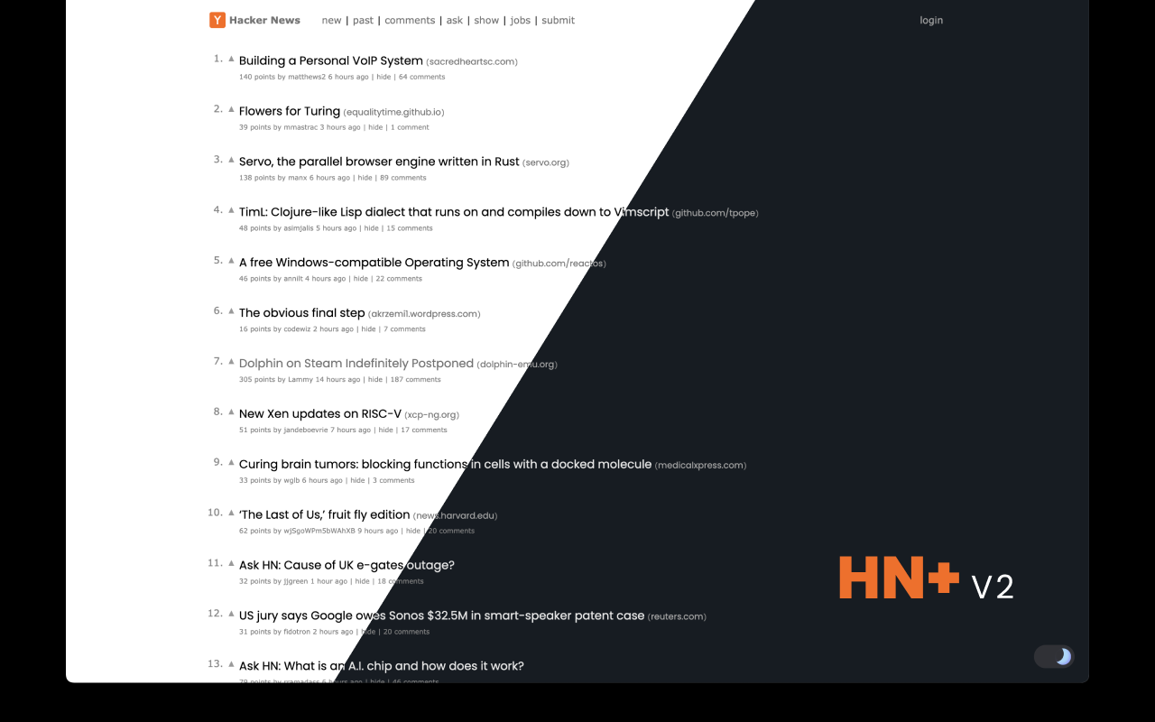 Hacker News +截图1