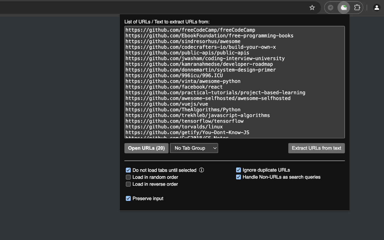 Open Multiple URLs截图1