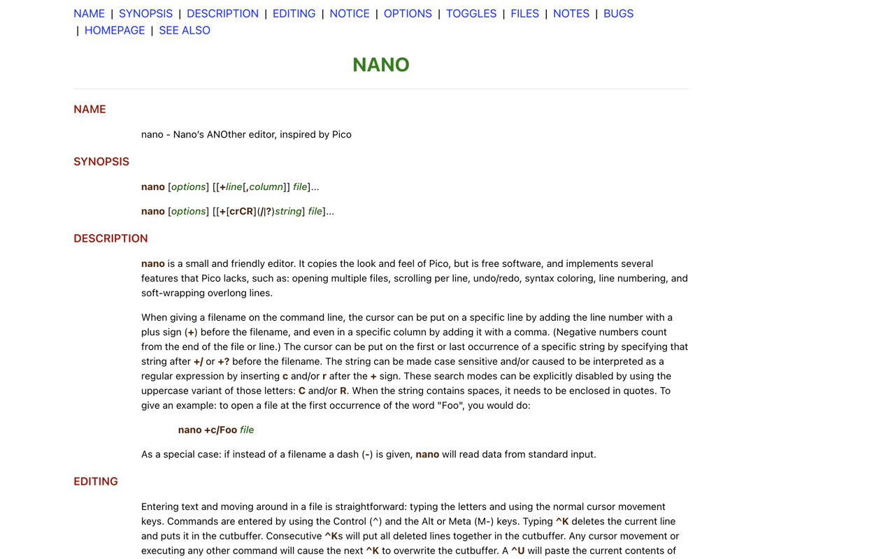ManRepository - Linux手册页截图1