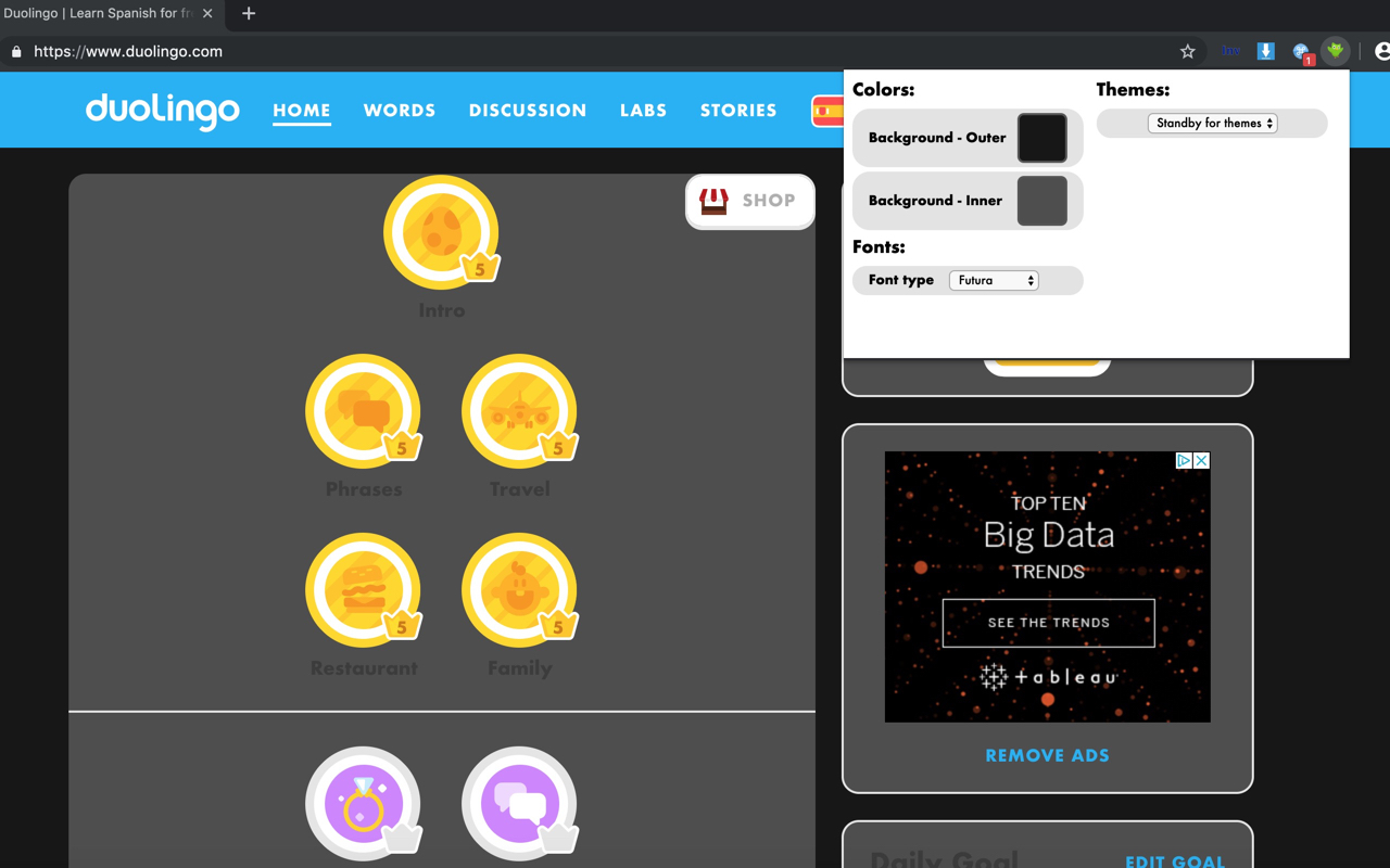 Duolingo Appearance截图1