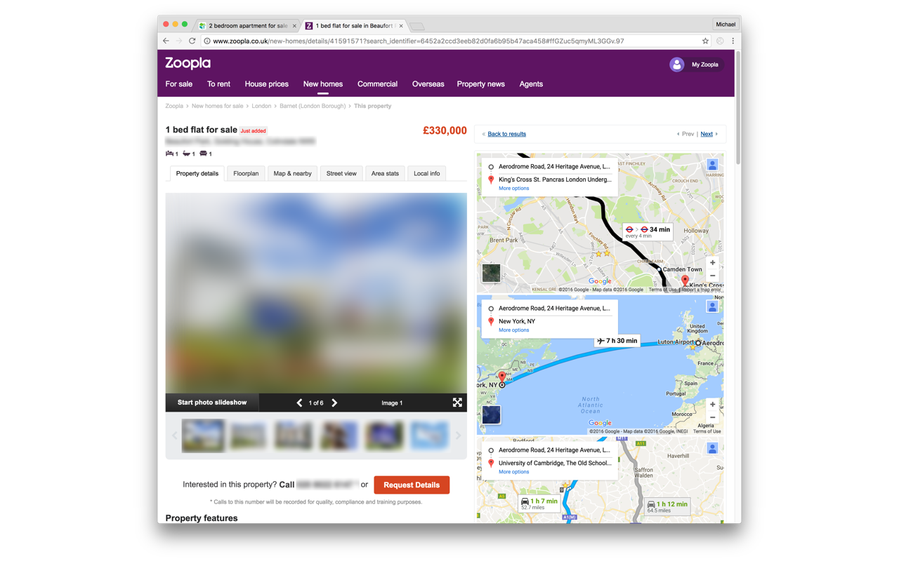 Commute Time (for Rightmove & Zoopla)截图2