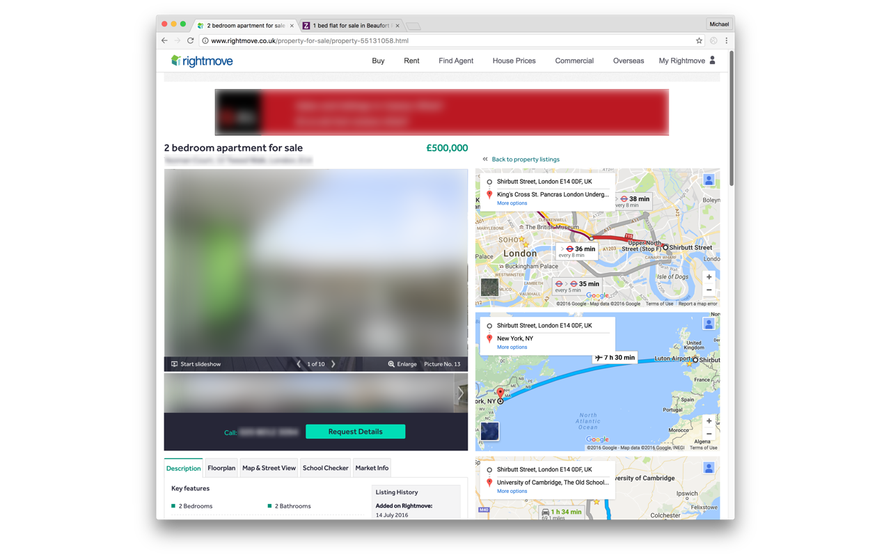 Commute Time (for Rightmove & Zoopla)截图3
