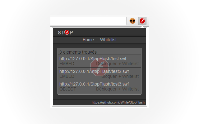 StopFlash Flash Blocker截图1