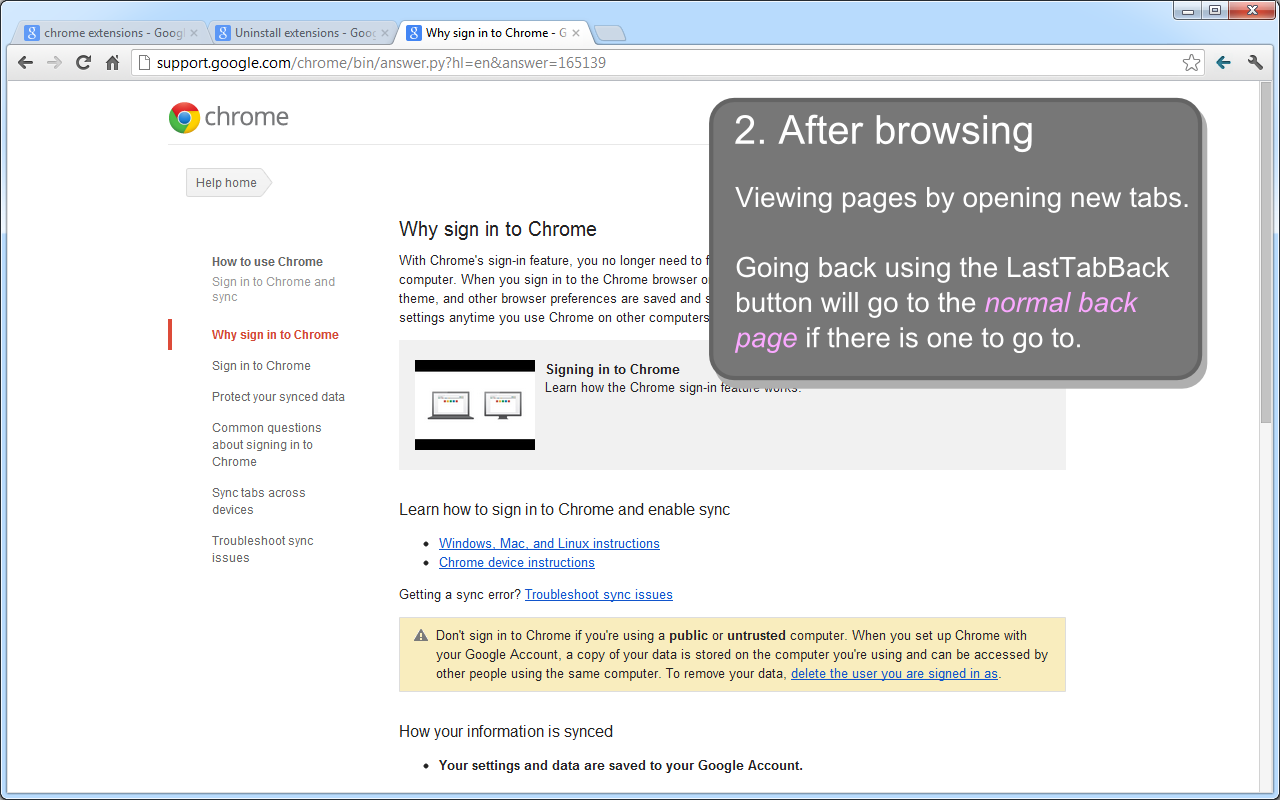 Last Tab Back截图1