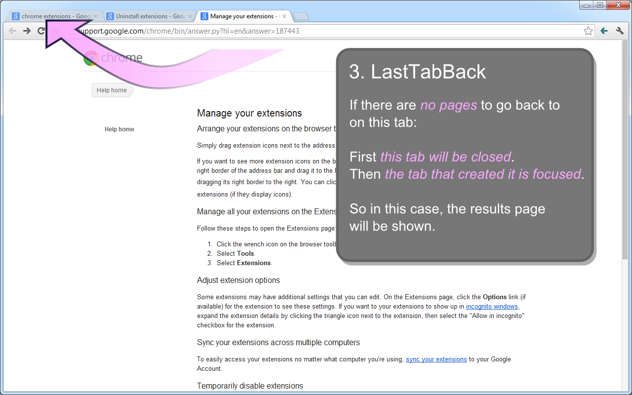 Last Tab Back截图2
