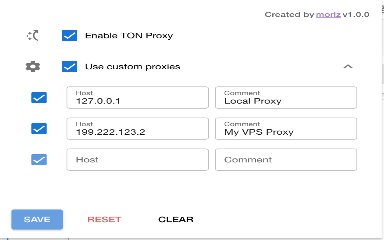 TON Proxy by morlz截图2