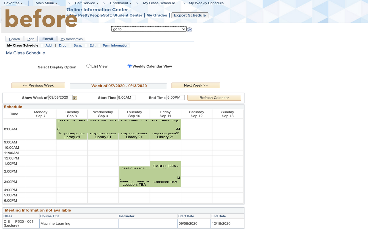 PeopleSoft Course Schedule Export截图2