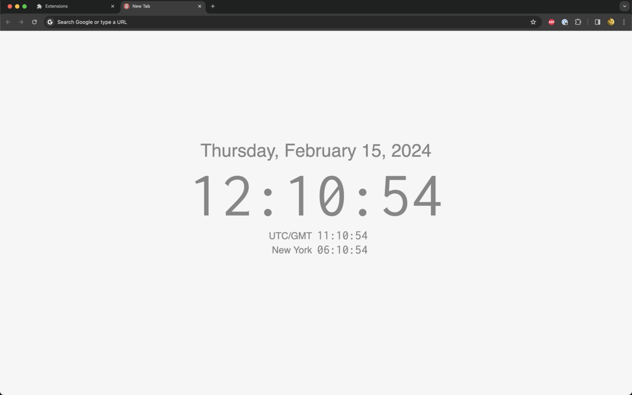 DateTime new tab page截图2