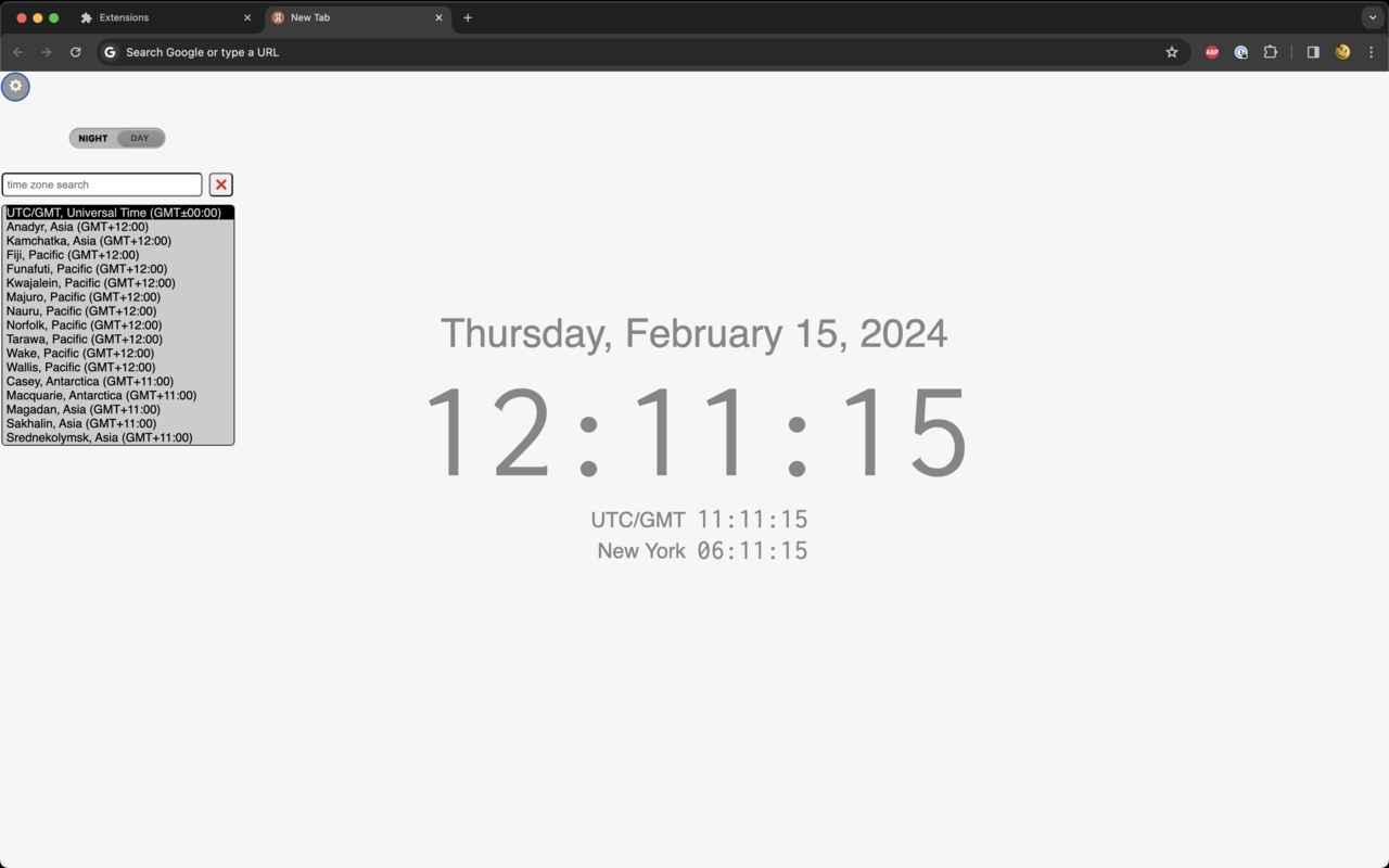 DateTime new tab page截图3