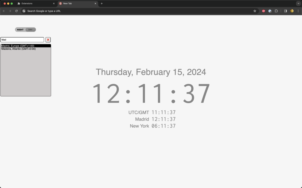 DateTime new tab page截图4
