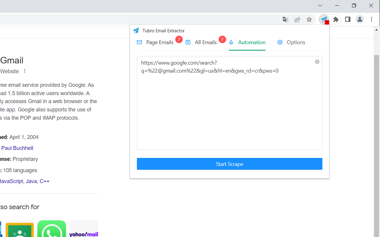 Email Extractor - Scrape Emails From Webpages截图1