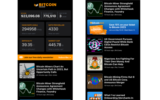 Bitcoin Dashboard截图2