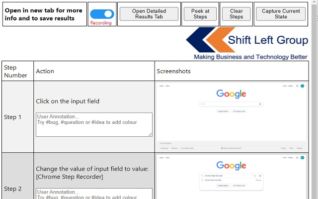 Chrome Step Recorder截图2