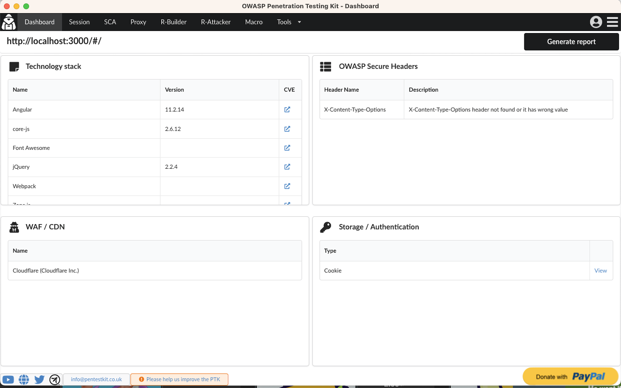 OWASP Penetration Testing Kit截图2