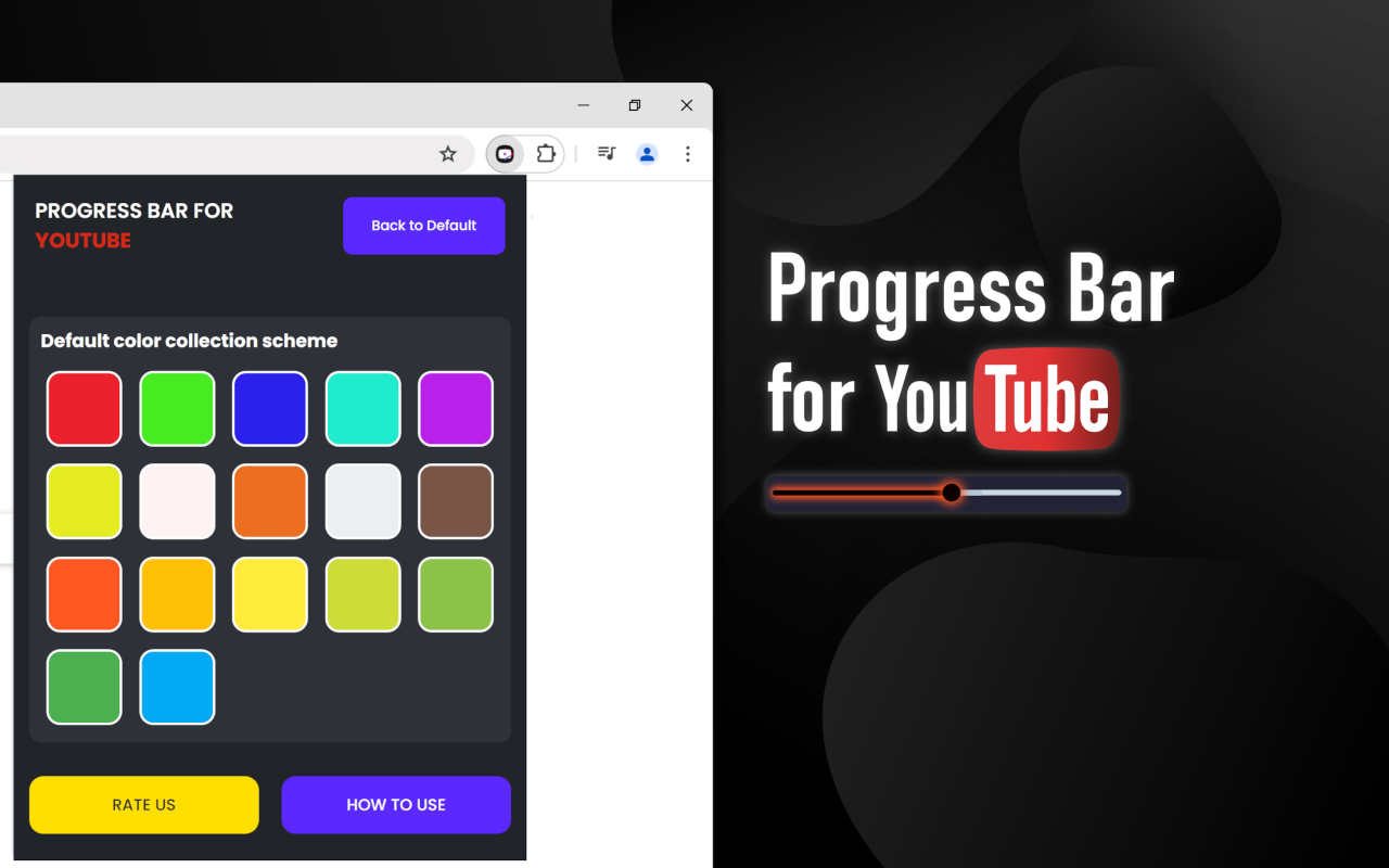 Progress Bar - 适用于 YouTube 的甜美进度条截图3