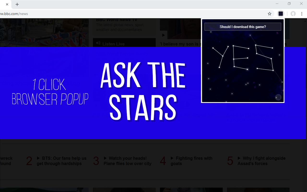 Ask The Stars (Popup Game)截图1