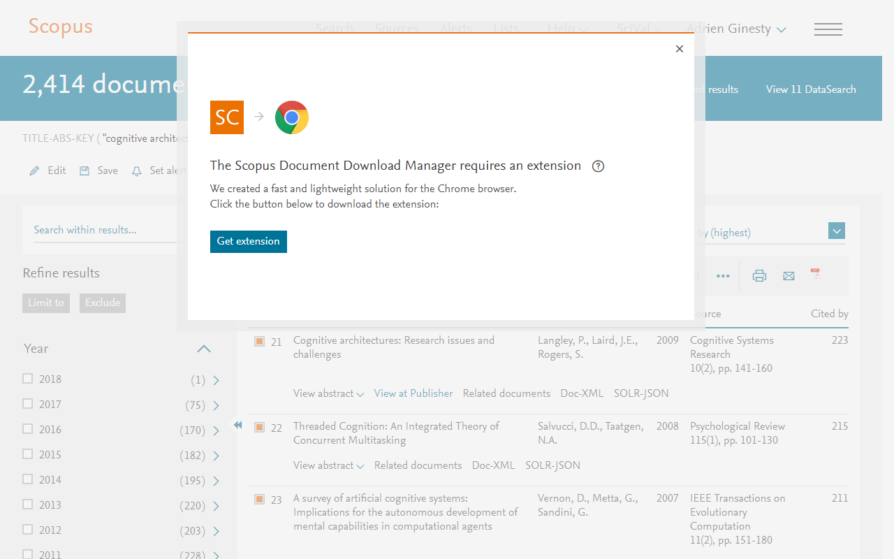 Scopus Document Download Manager截图2