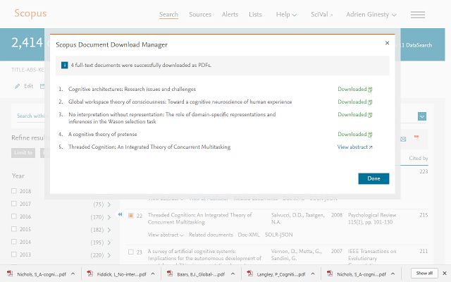 Scopus Document Download Manager截图3