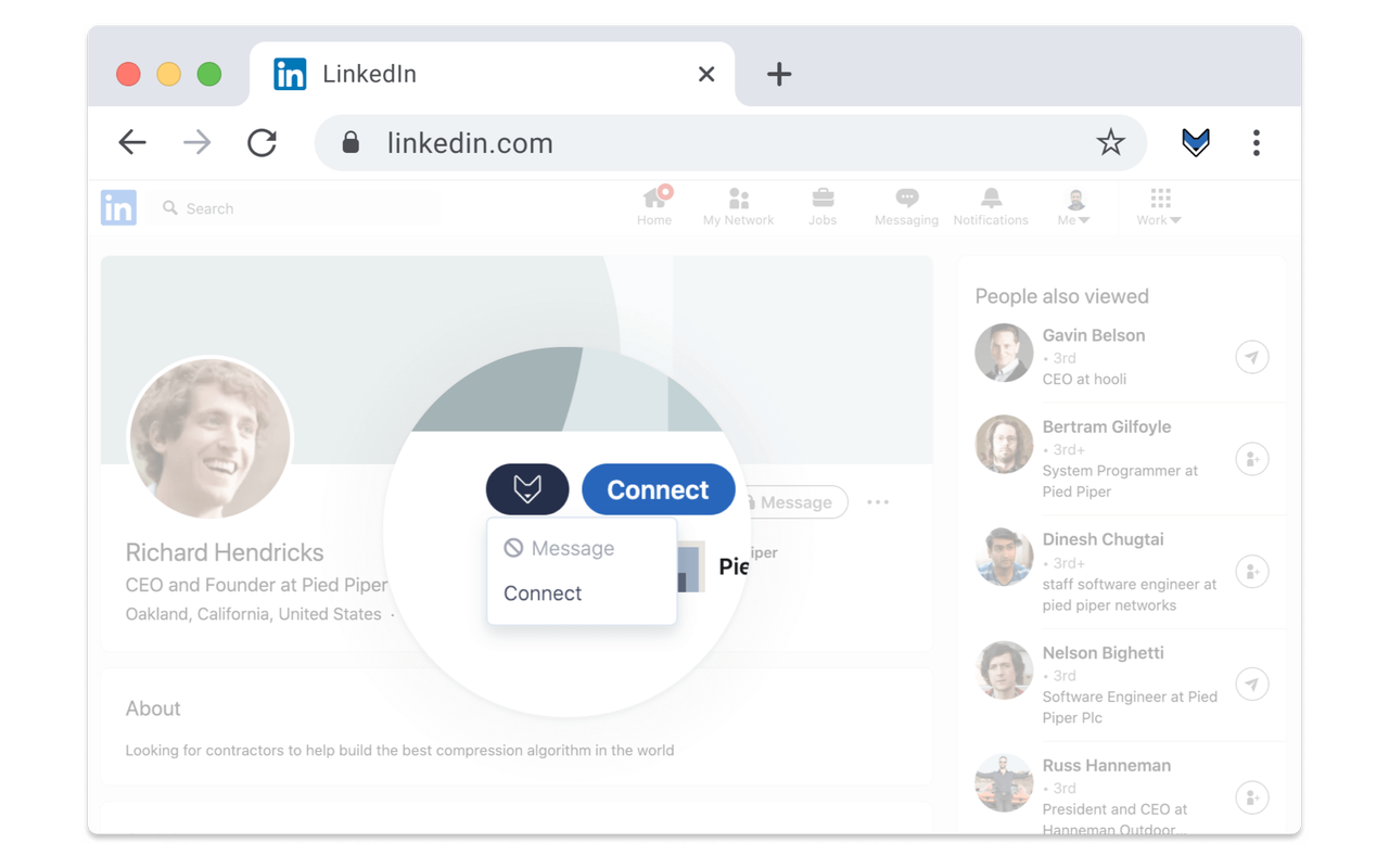 Hirefox - Send faster LinkedIn messages截图4