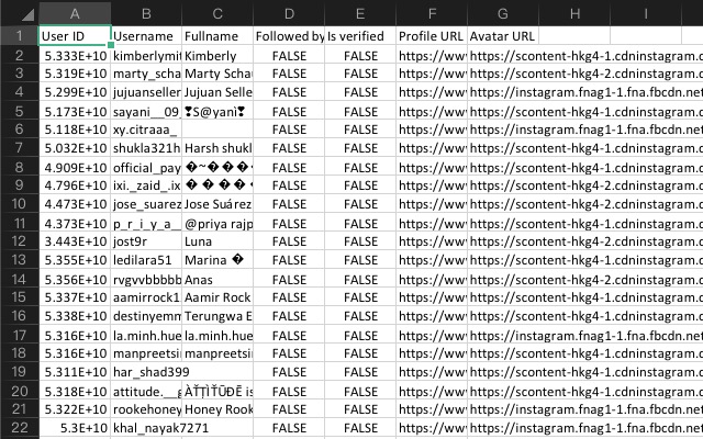 InsExport - IG关注者导出工具截图2