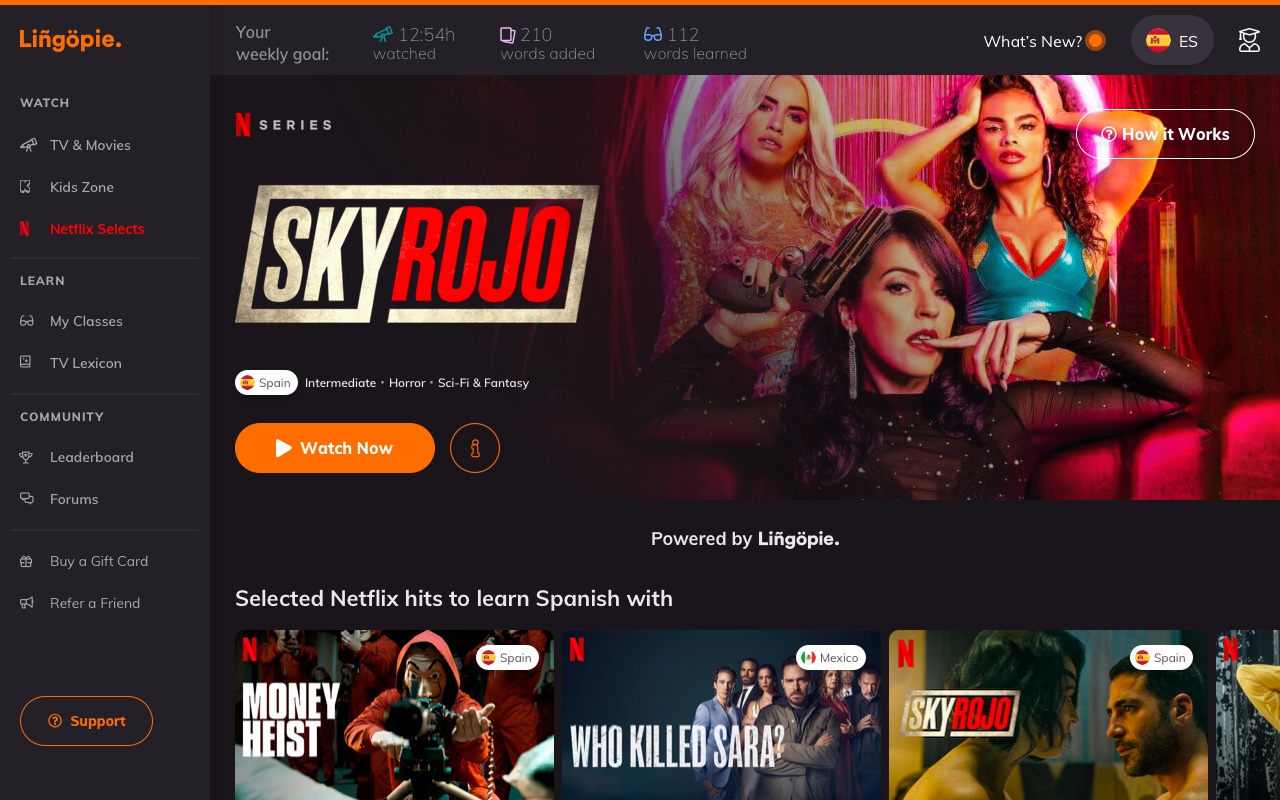 Lingopie - Language Learning With Netflix and Disney+截图4