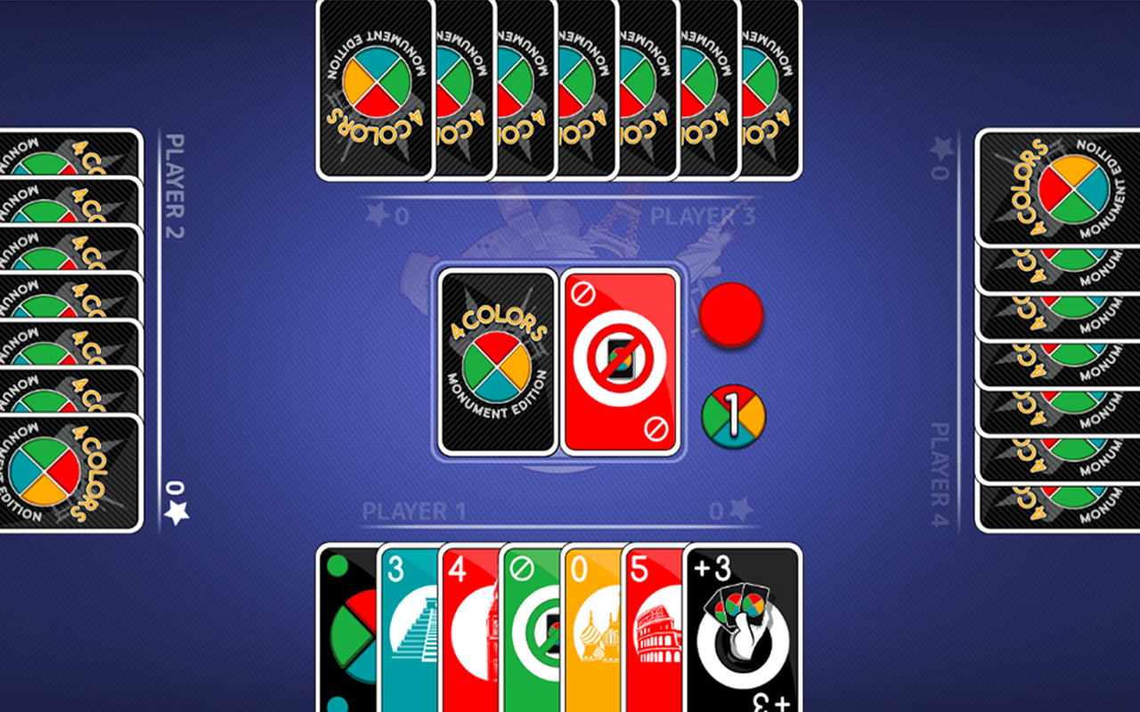 4 COLORS Card Game with AI截图1