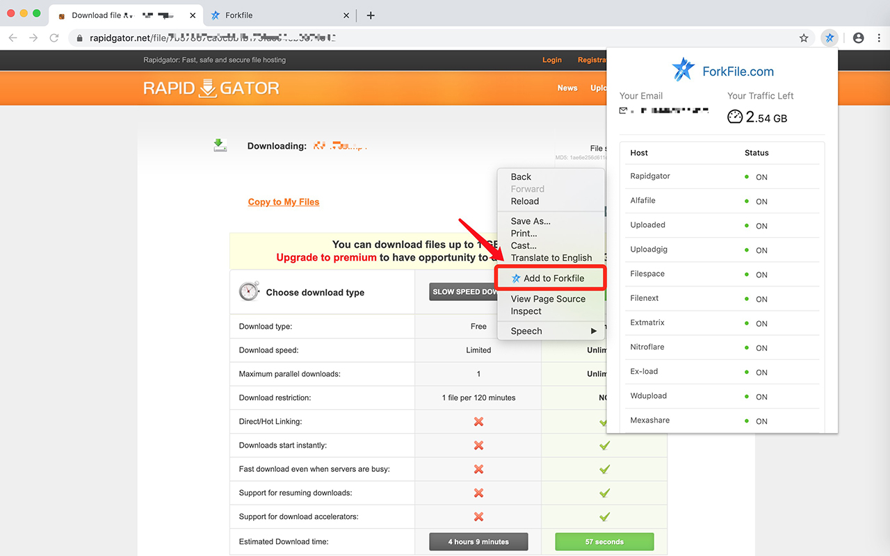 Forkfile Download Manager截图1