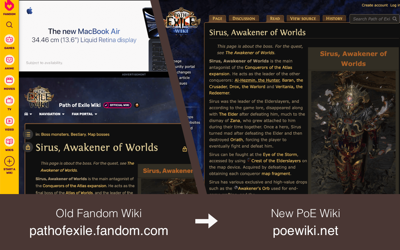 PoE Wiki Redirector截图1