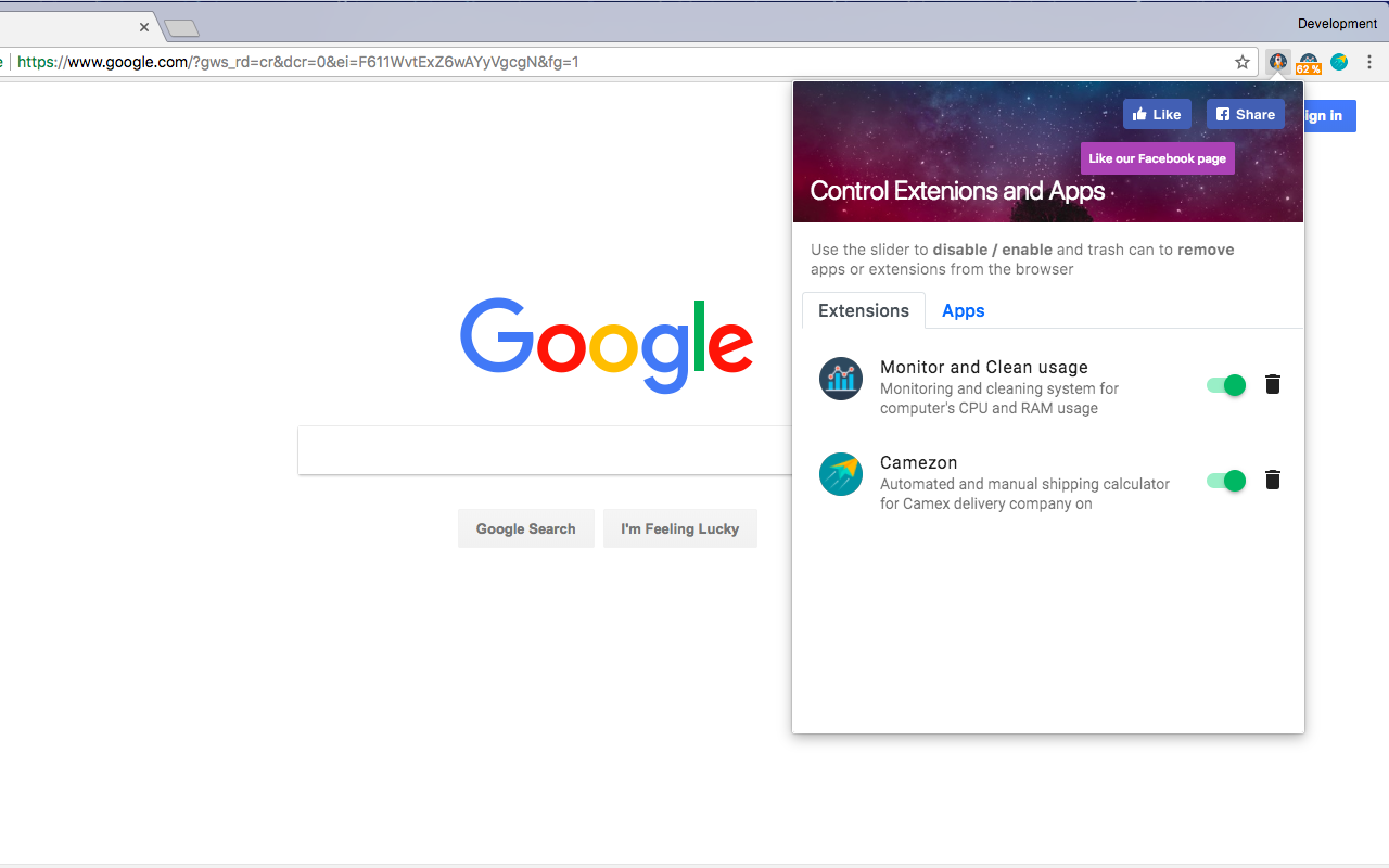 Extension manager for Chrome™截图3