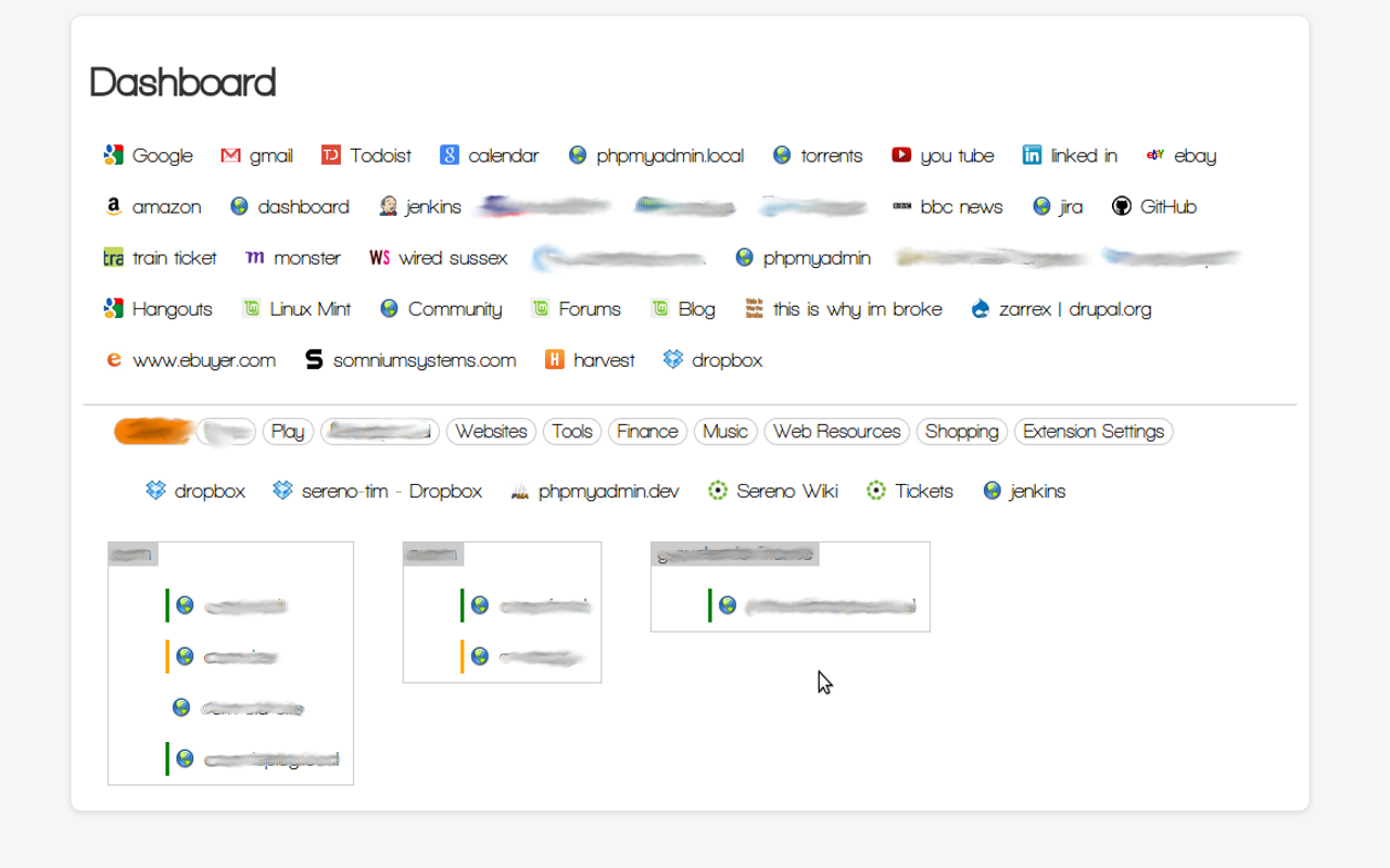 Bookmarks Tabbed Home Page截图1