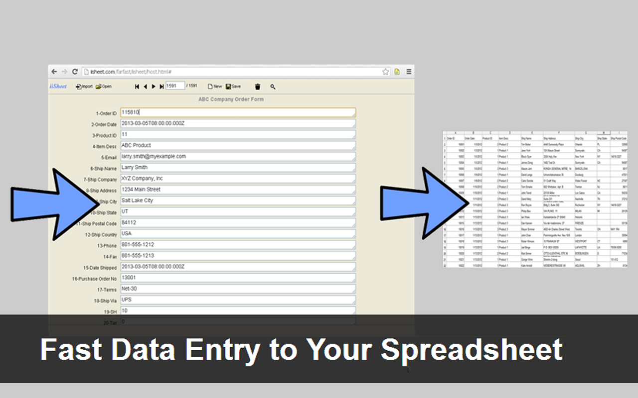 iiSheet Spreadsheet截图2