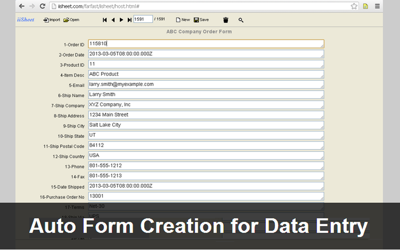iiSheet Spreadsheet截图3