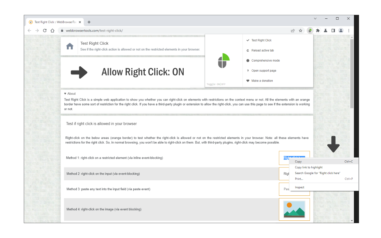 Allow Right Click截图2
