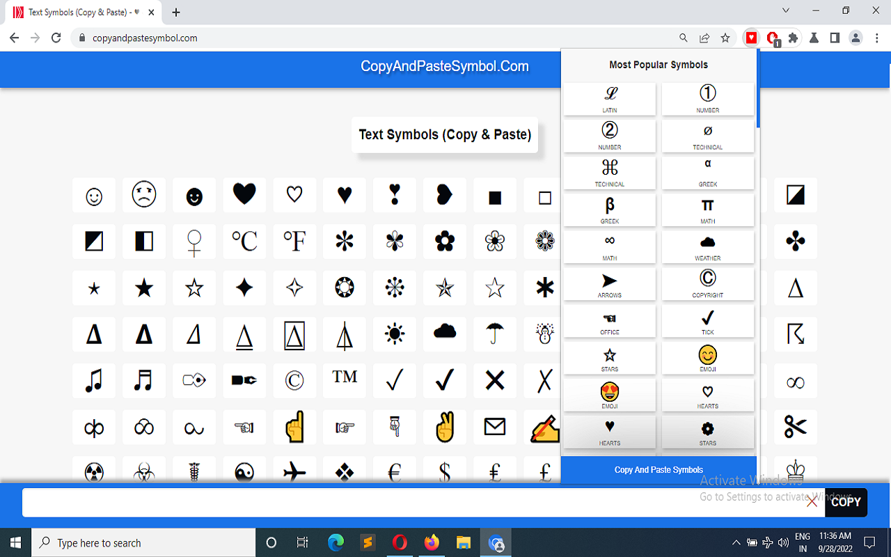 Symbols Copy And Paste截图1