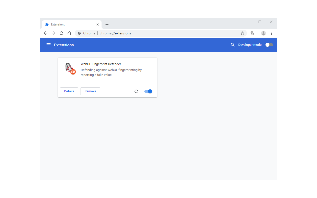 WebGL Fingerprint Defender截图1